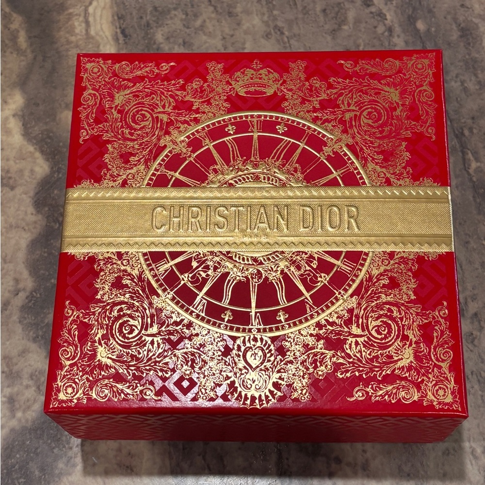 Christian Dior red and gold gift box from the Lunar New Year collection!